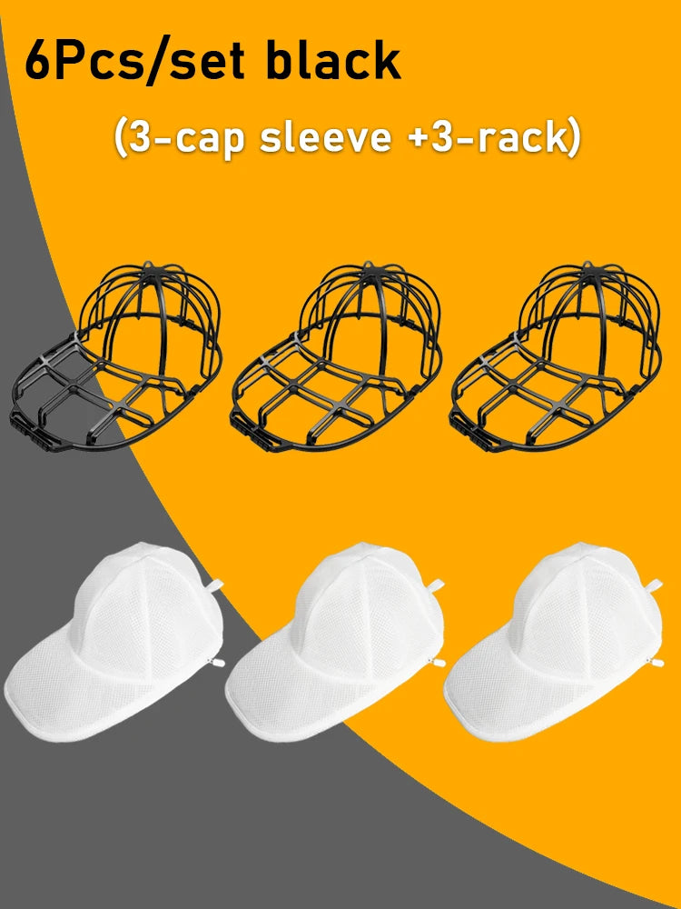 Washing Machine Hat Washing Protector Hat Cleaning Machine Washable Laundry Bag Anti-Deformation Secure Hat Storage Solution