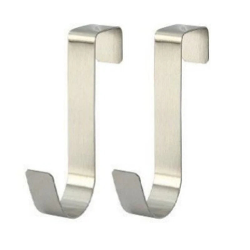 Multi-Purpose Hooks Kitchen Cabinet Door Back Hook Hanging Rack Clothes Coat Hat Towel Hanger Storage Hook Bathroom Accessories