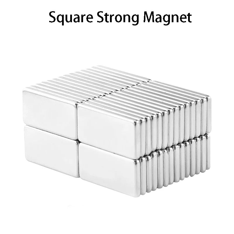 20/50pcs Magnets, 20x10x3mm, Rectangular Magnets for Industrial Use, Metal Material, No Battery Required