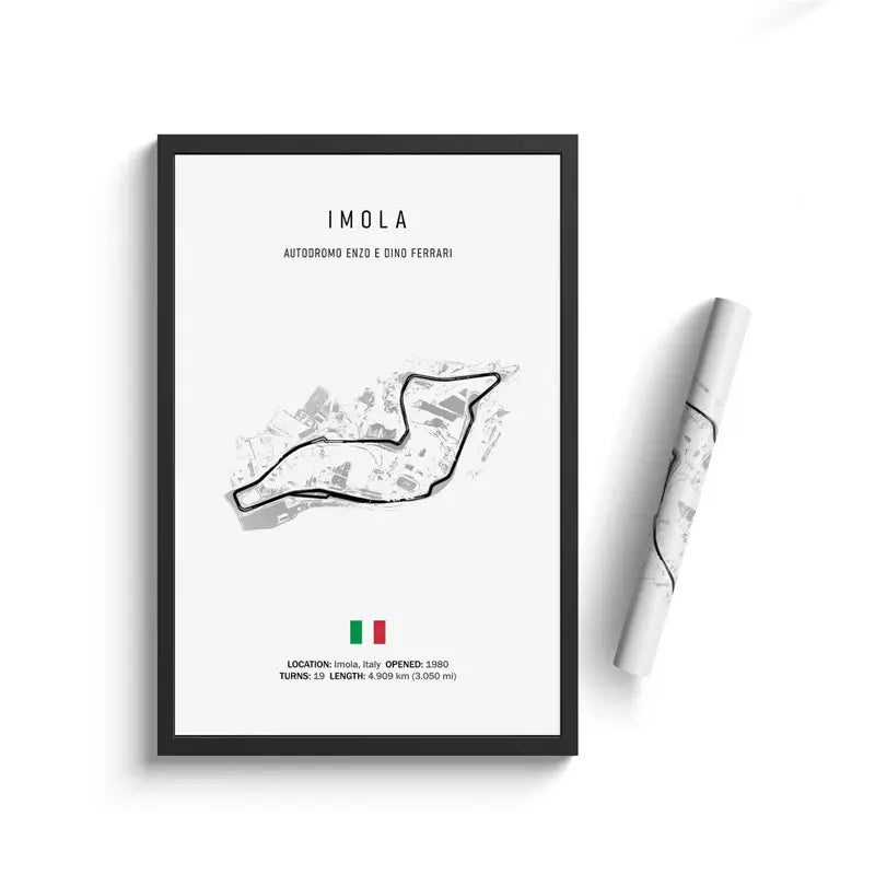 F1 Internationa Track Circuit Canvas Painting F1 Imola Wall Art Nordic Poster Aesthetic Motorsport Race Picture For Home Decor