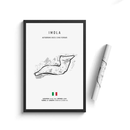 F1 Internationa Track Circuit Canvas Painting F1 Imola Wall Art Nordic Poster Aesthetic Motorsport Race Picture For Home Decor