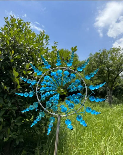 Wind Spinner,Windmill Rotating,Garden Decoration Outdoor Metal Garden Art Outdoor Decor