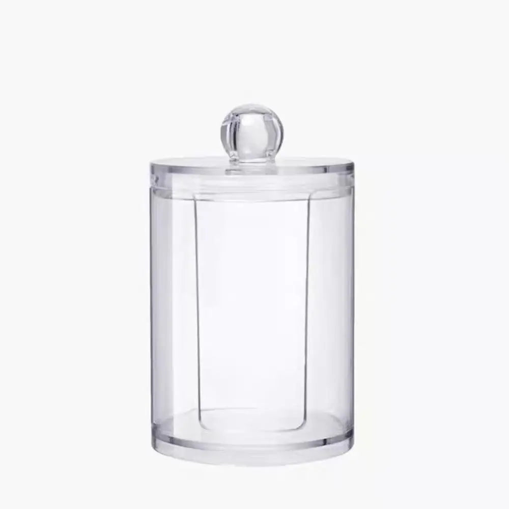 1pcs Acrylic Cotton Swab Makeup Organizer Cosmetics Storage Box Portable Make Up Cotton Pad Holder Container Storage Case