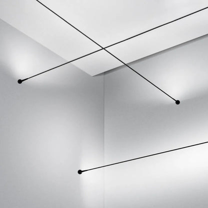Modern Black White Linear Wall Lamp Skyline Wall Sconce Background LED Bar Strip 1/2/3/5/8/10M Living DIY Room Home Decor Lights