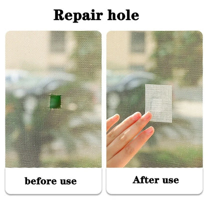 Strong Self Adhesive Mesh Tape Nets Window Screen Repair Tape Door Fix Patch Anti Insect Mosquitos Mesh Broken Holes Repairing