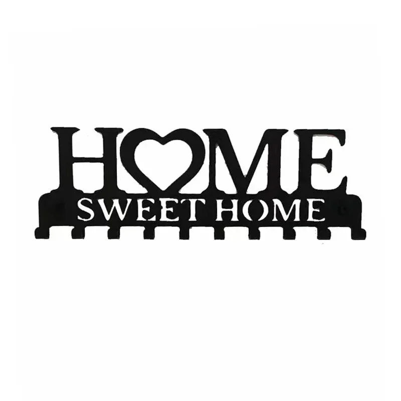 1pc Metal Wall Hooks Key Holder, Wall Mounted Coat Rack, Iron Art Decor For Home Kitchen Door