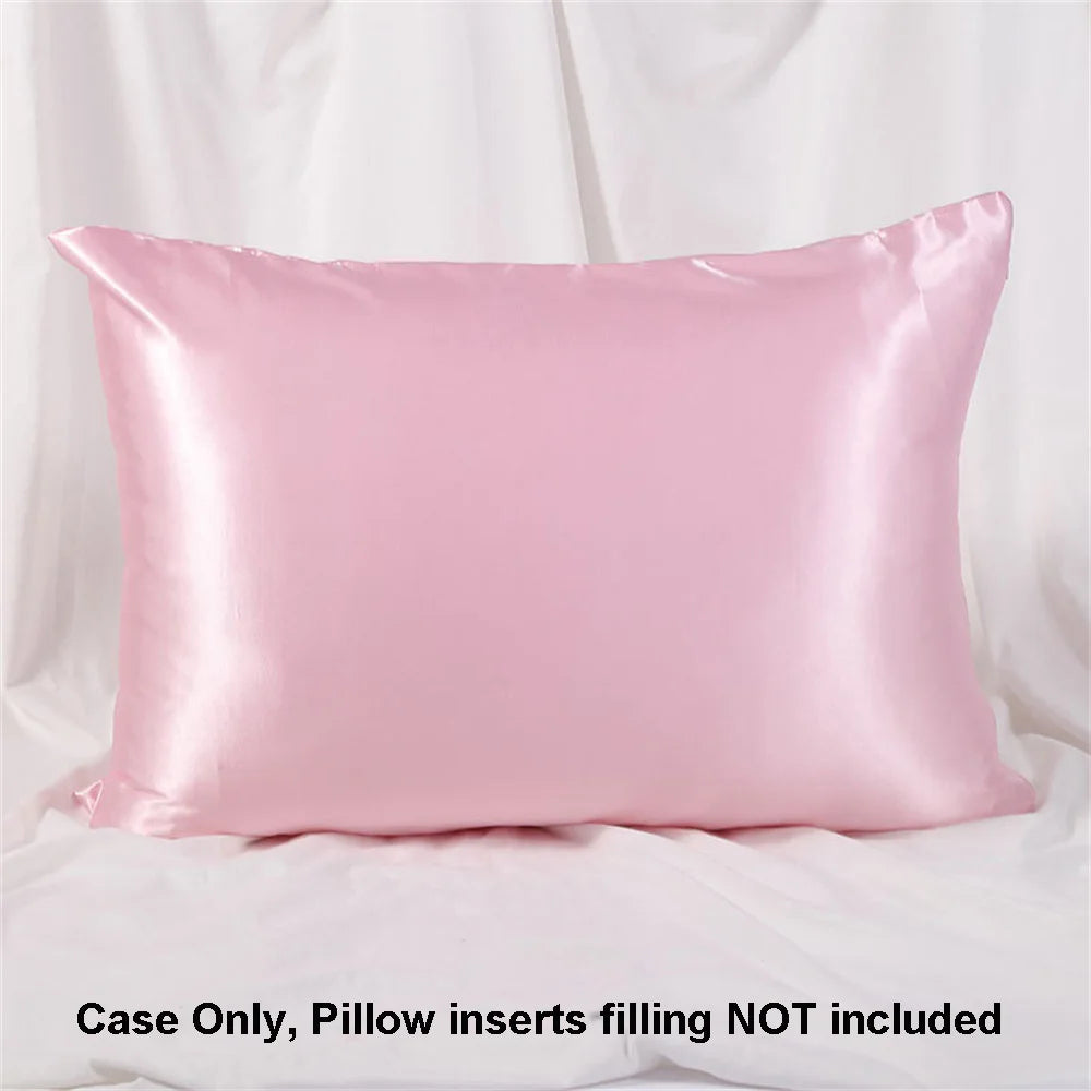 1pc Satin Pillowcase for Skin and Hair, Satin Pillow Cases Set of 1 Soft Breathable Smooth Cooling Pillow Covers for Sleeping