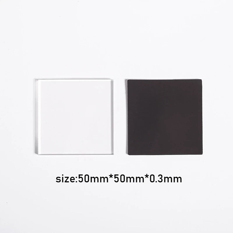 5/10pcs DIY Refrigerator Magnet High Transparent Acrylic Square Round with Magnetic Sheet Material Package Home Decor