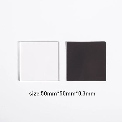 5/10pcs DIY Refrigerator Magnet High Transparent Acrylic Square Round with Magnetic Sheet Material Package Home Decor