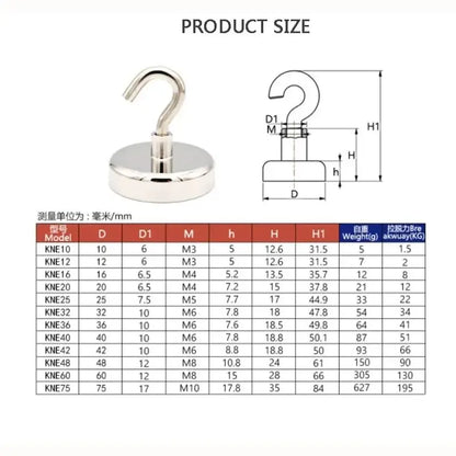 10PCS Strong Magnet Hooks Multi-Purpose Storage Hooks Home Kitchen Bar Storage Hooks Key Storage Hooks Bathroom Hangers