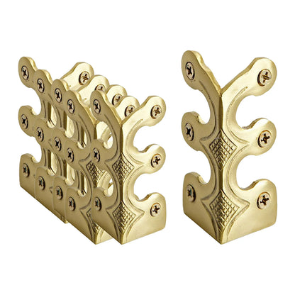 Retro Furniture Corner Protectors Solid Brass Skirting Board For Wardrobes Cabinets Fireplaces Universal Home Decor Hardwares
