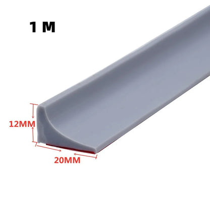 New Silicone Bathroom Water Stopper Dry Wet Separation Sealing Strips Self-adhesive Shower Drain Splash Prevention Water Dam