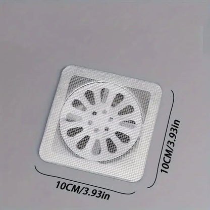 5-20Pcs Disposable Floor Drain Sticker Shower Drain Hair Catcher Cover Sink Strainers Hair Filters Bathtub Mesh Filter Sticker