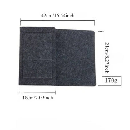 Multi-Pocket Felt Hanging Storage Bag Organizer for CDs, Magazines, Stationery & Phones – Dorm, Bed, Sofa or Car Use