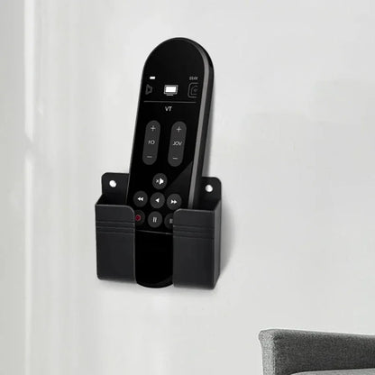 2PCS Wall Mounted Mobile Phone Charging Case Holder with Adhesive Remote Control Base Non Perforated Wall Storage Rack Base