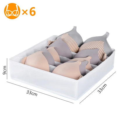 Sports Bra Underwear Organizer Storage Box Panties Socks Storage Boxes Wardrobe Clothes Organizer Cabinet Drawers Separator Box