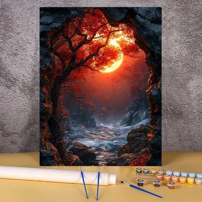 Diy Paint By Numbers Landscape Oil Painting Package For Adults Unique Gift Digital Picture Number Drawing On Canvas Home Decor