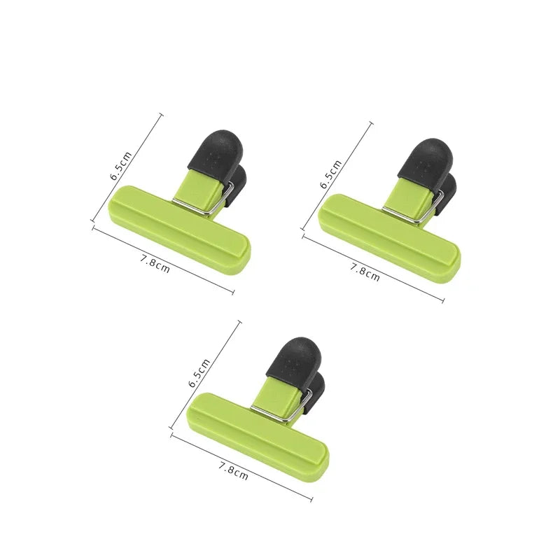 Portable Bag Clips Kitchen Storage Food Snack Seal Sealing Bag Clips Sealer Clamp Plastic Tool Kitchen Organization Accessories