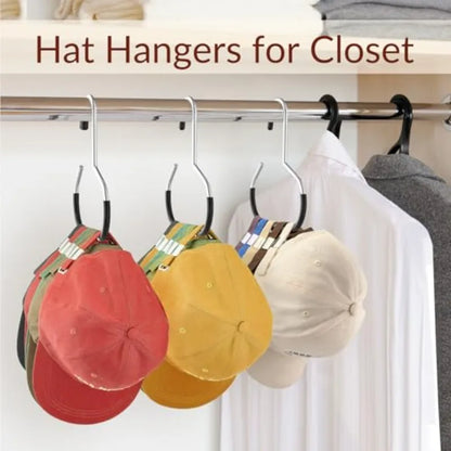 Durable Circle Ring Hat Hanger Non-marking Non-slip Hat Storage Hook Scarf Towel Tie Hanging Rack Hats Display Rack Saving Space