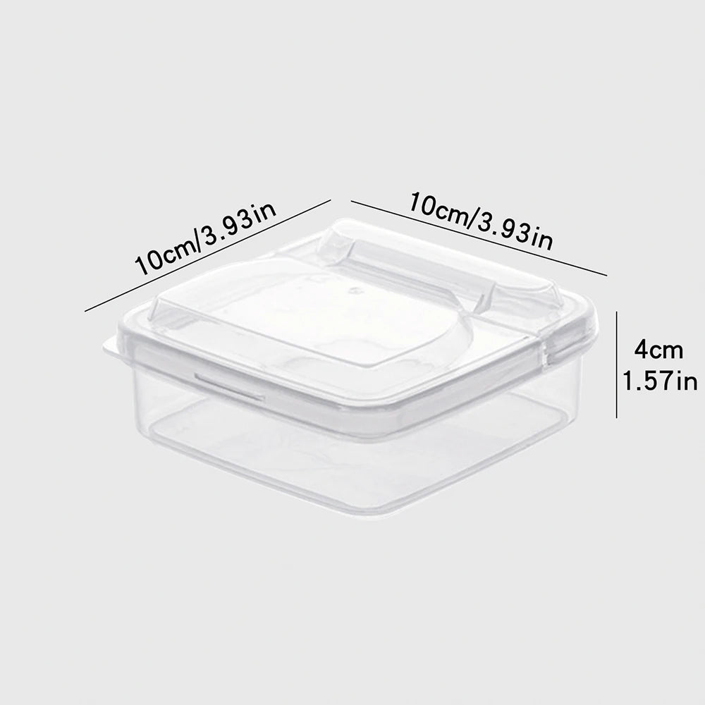 Plastic Refrigerator Storage Cheese Box, Cheese Container, Butter Block Cheese Slice Storage Box