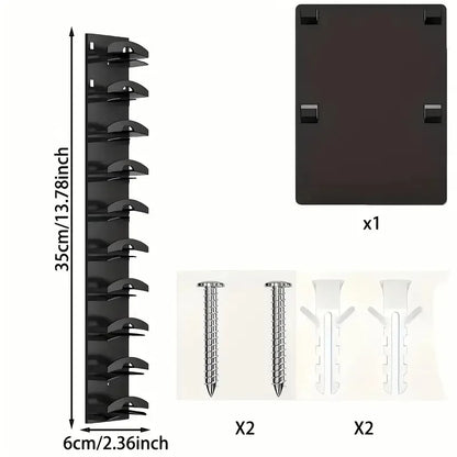 1pc Wall Mounted Display Shelf for 18 Caps & Hats, Multi-Layer, Decorative &Space Saving, Home Decor Organizer for Bedroom, Door