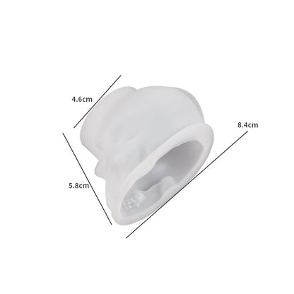 Skeleton Head Epoxy Resin Mold Halloween Candle Making Keychain Pendants Skull Shape Pendants Epoxy Silicone Molds Jewel Making