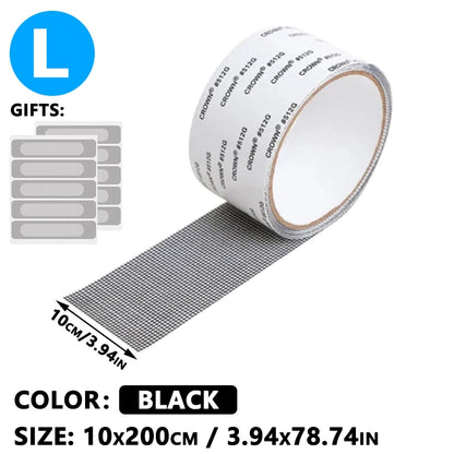 Window Mosquito Net Repair Tape Self Adhesive Window Screen Repair Patch Strong Anti-Insect Fly Mesh Broken Holes Repair