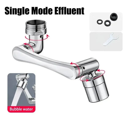 1080°Swivel Faucet Extender Sink Water Faucet Aerator Extension in Plastics, Swivel Robotic Arm Bathroom Faucet Extender Kitchen