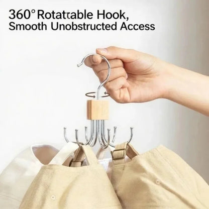 360°Rotating Belt Hanger Hook Durable Belts Rack Organizer for Belts Scarves Bras Ties Home Dorm Storage Hanger Closet Organizer