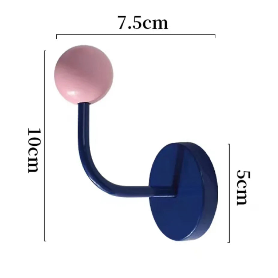 1PC Color Creative Magnetic Hook No Punch Magnetic Hook Kitchen Bathroom Door Refrigerator Strong Traceless Decoration
