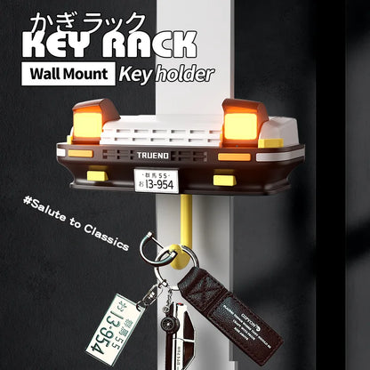 AE86 Car Key Holder Creative Decor Wall-Mounted Key Hook Headlight Key Hook for Car Enthusiasts' Gifts