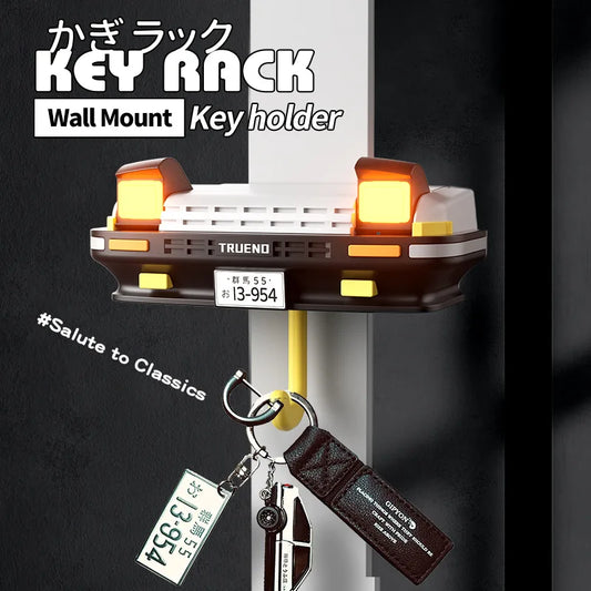 AE86 Car Key Holder Creative Decor Wall-Mounted Key Hook Headlight Key Hook for Car Enthusiasts' Gifts