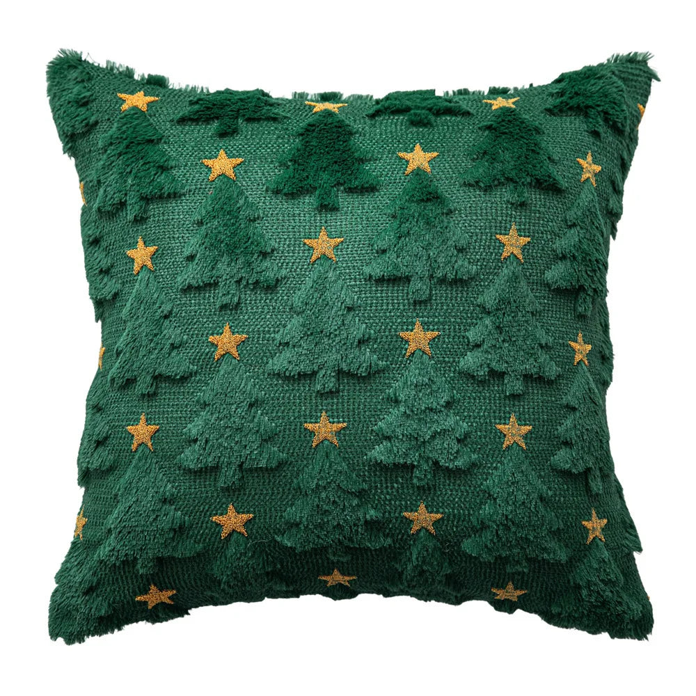 1pc Spring Decorative Throw Cushion - Knitted Spring Tree for Living Room Sofa Cushion Cover