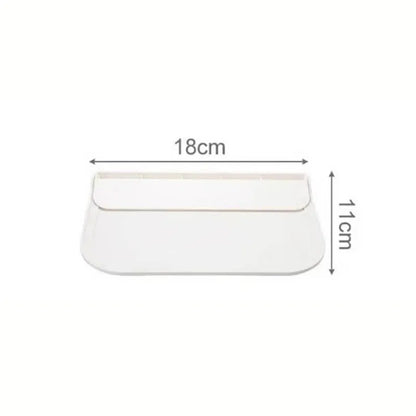 1pc Foldable Wall-mounted Shelf, For Bathroom, Toilet, Kitchen, Bedside, No Drilling Phone Storage, Wifi Router Storage