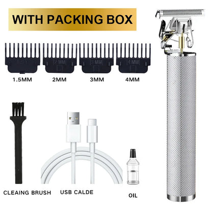 Electric Hair Clipper Professional USB Cordless Clipper Professional Beard Trimmer Haircut Grooming Kit Hair Cutting Machine