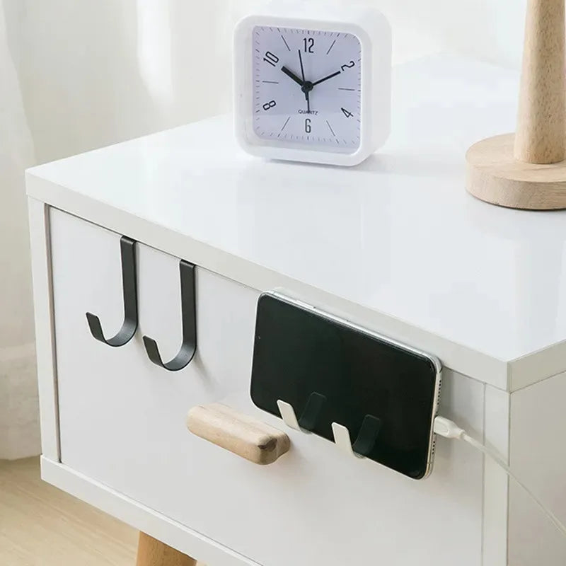 Multi-Purpose Cabinet Door Hooks, Over Door Hanger Rack for Kitchen Bathroom, Towel Coat Hat Clothes Storage Organizer