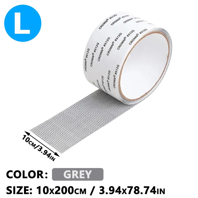 Window Mosquito Net Repair Tape Self Adhesive Window Screen Repair Patch Strong Anti-Insect Fly Mesh Broken Holes Repair