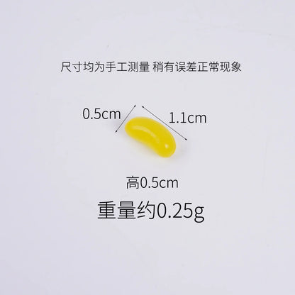 20pcs Mini Candy Fondant Fruit Candy Pop Artificial Candy Beans Miniature Food Play Handmade Simulation Home Decor Decorations