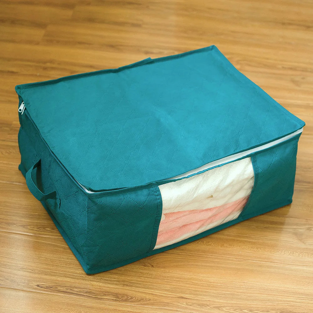 1/2/3PCS Household Storage Bag, Cotton Quilt Organizer, Portable Moving Bag, Thickened And Foldable Clothing Storage Bag