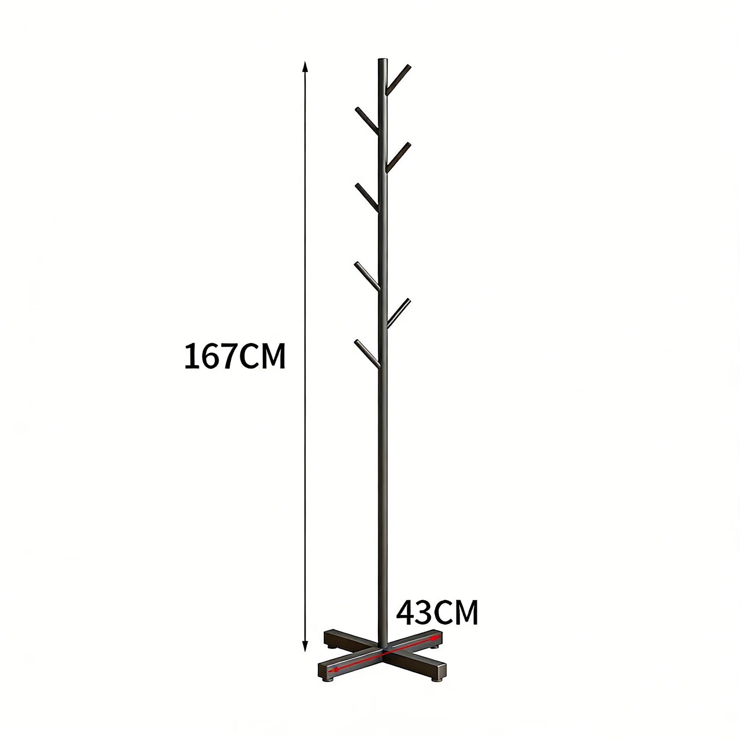 Floor Standing Clothes Rack Household Coat Hanger Simple Storage Organizer for Bedroom Living Room Clothing Display Stand