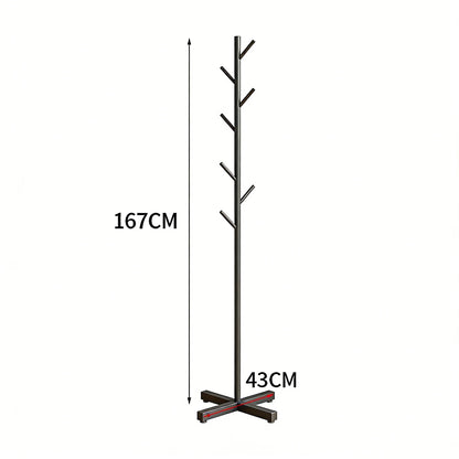 Floor Standing Clothes Rack Household Coat Hanger Simple Storage Organizer for Bedroom Living Room Clothing Display Stand