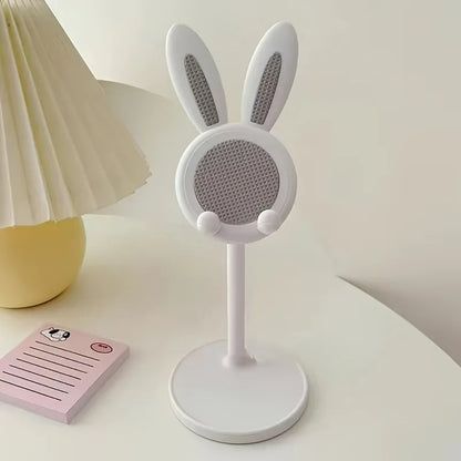 Cute Rabbit Mobile Phone Stand Desktop Can Be Lifted And Adjusted Desktop Lazy Person Selfie Watch Video Music Support Bracket