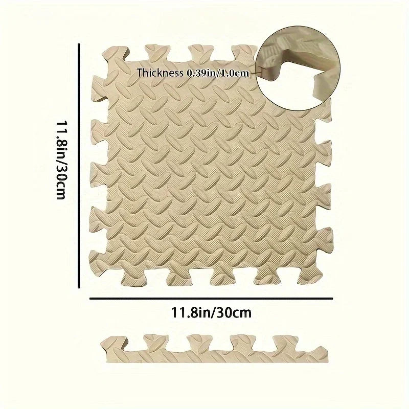 16PCS 30x30cm EVA Puzzle Mat – Thick Baby Play Mat for Kids, Non-Slip & Waterproof Crawling Floor Tiles, Interlocking Foam Rug