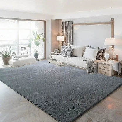 VIKAMA Modern Minimalist Living Room Rug Soft High-Resilience Bedroom Mat Children's Room Soundproof Carpet Home Decor