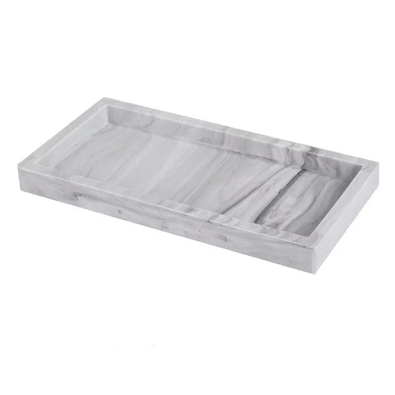 A multifunctional bathroom countertop storage tray, hand sanitizer shampoo display tray, jewelry display tray