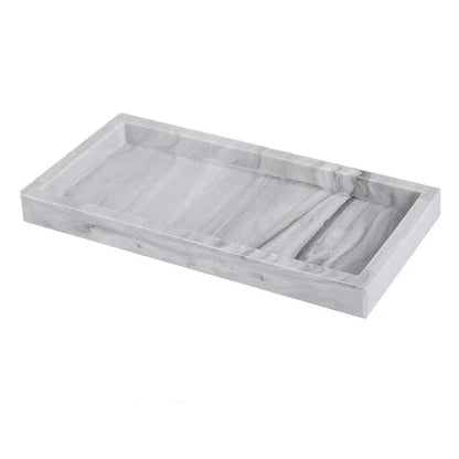 A multifunctional bathroom countertop storage tray, hand sanitizer shampoo display tray, jewelry display tray