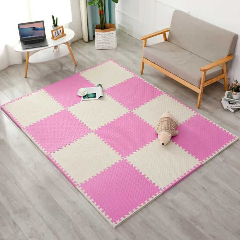 16PCS 30x30cm EVA Puzzle Mat – Thick Baby Play Mat for Kids, Non-Slip & Waterproof Crawling Floor Tiles, Interlocking Foam Rug