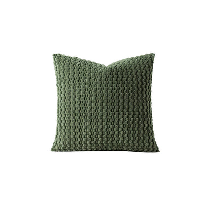 1pc Soft Boho style modern double-sided design pillows cover, Farmhouse Neutral Decorative Home Decor Striped Corduroy Square