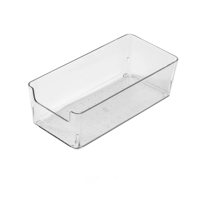 Acrylic Storage Box Desktop Cosmetics Transparent Plastic Box Dormitory Household Facial Mask Skin Box Refrigerator Storage Box