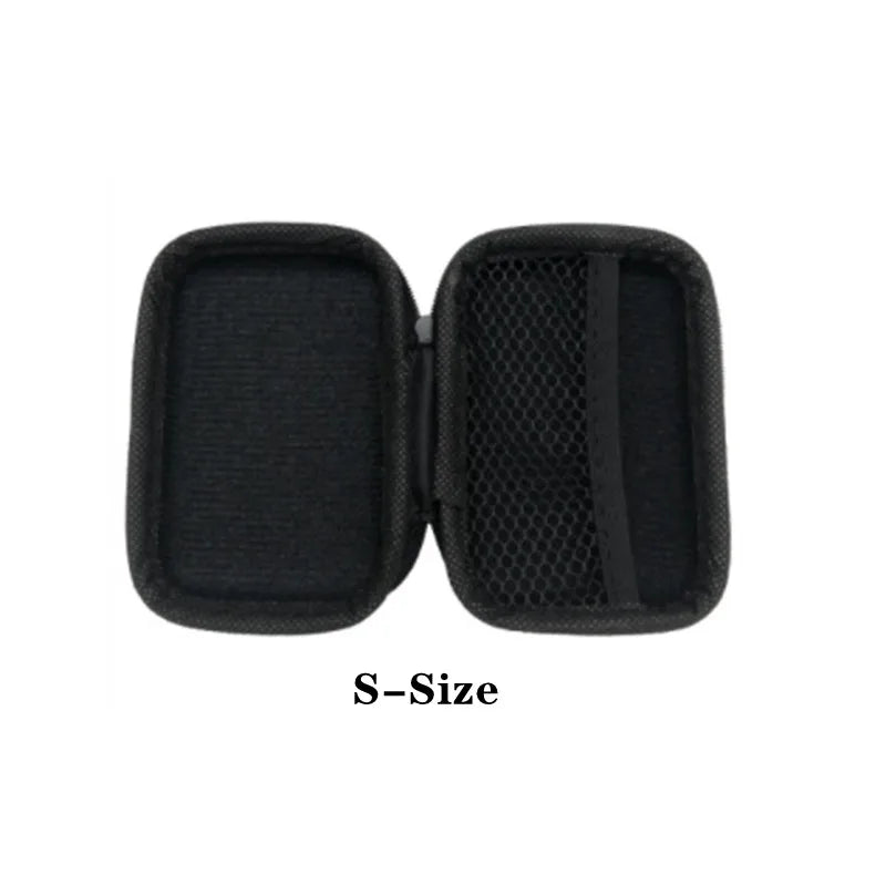 1/2pcs Portable Eva Storage Bag Zipper Pouch Mobile Phone Charger Protection Bag Mobile Hard Disk Bag U Disk Data Cable Storage